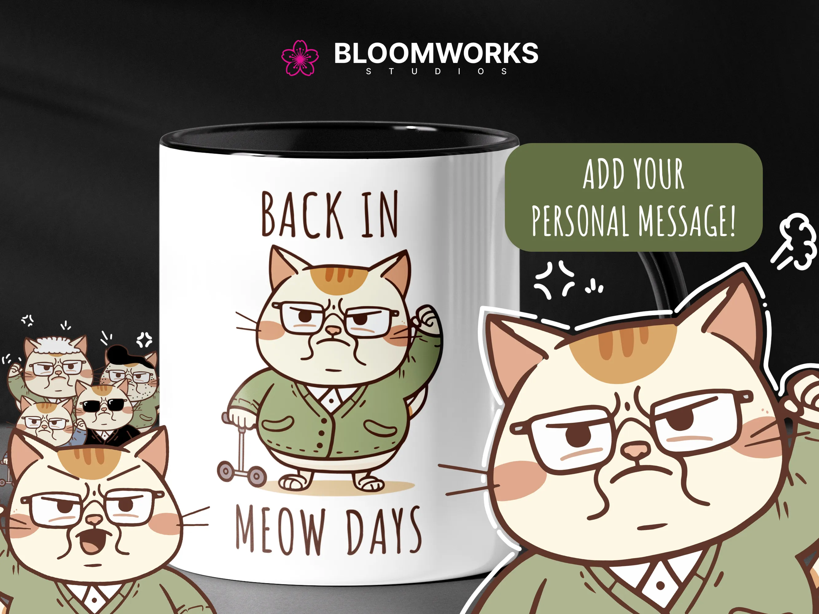 Kawaii soy sauce mug - 'You're My Soy Mate'