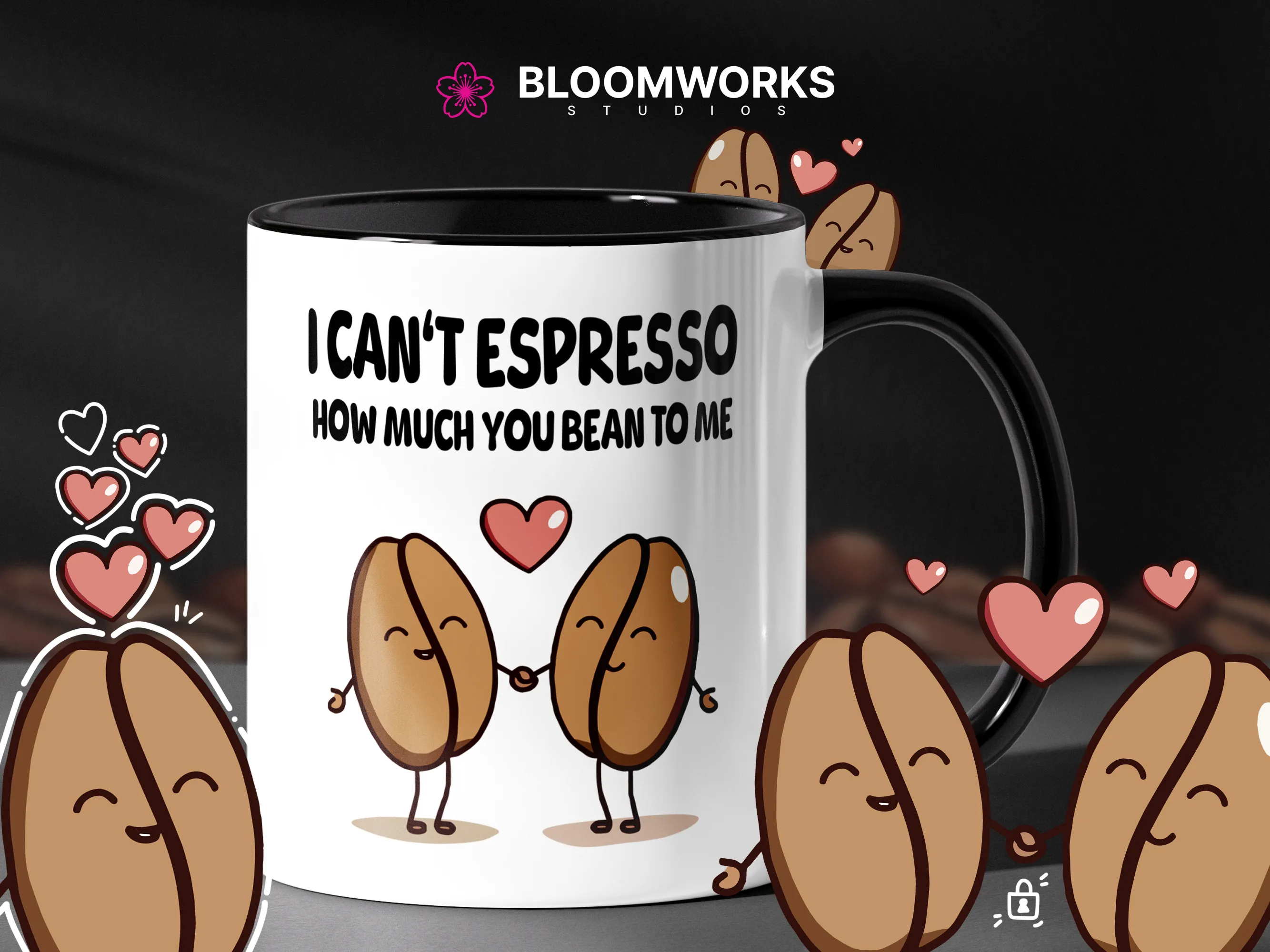 Kawaii dinosaur mug - 'Tea Rex'